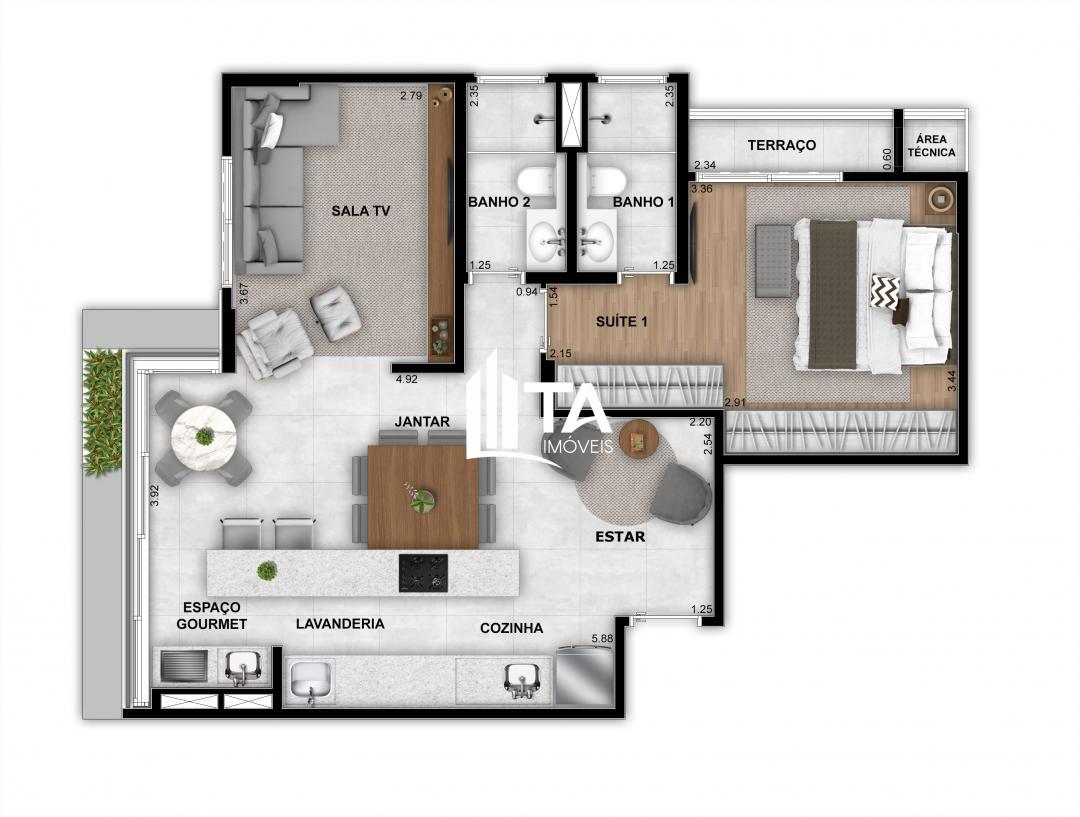 Apartamento, 2 quartos, 69 m² - Foto 29