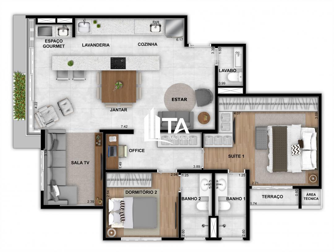 Apartamento, 3 quartos, 88 m² - Foto 29