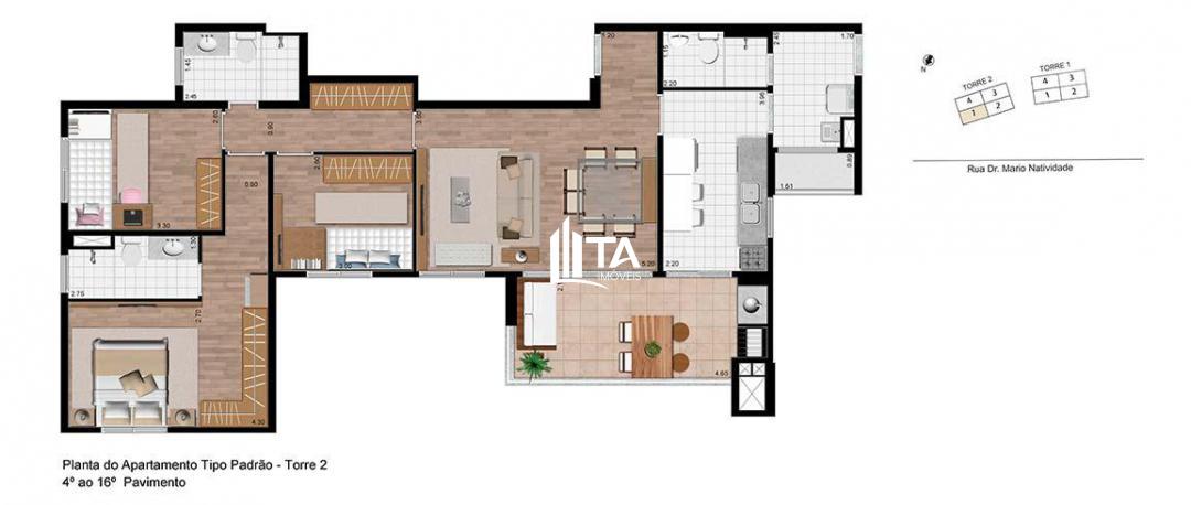 Apartamento, 3 quartos, 108 m² - Foto 44