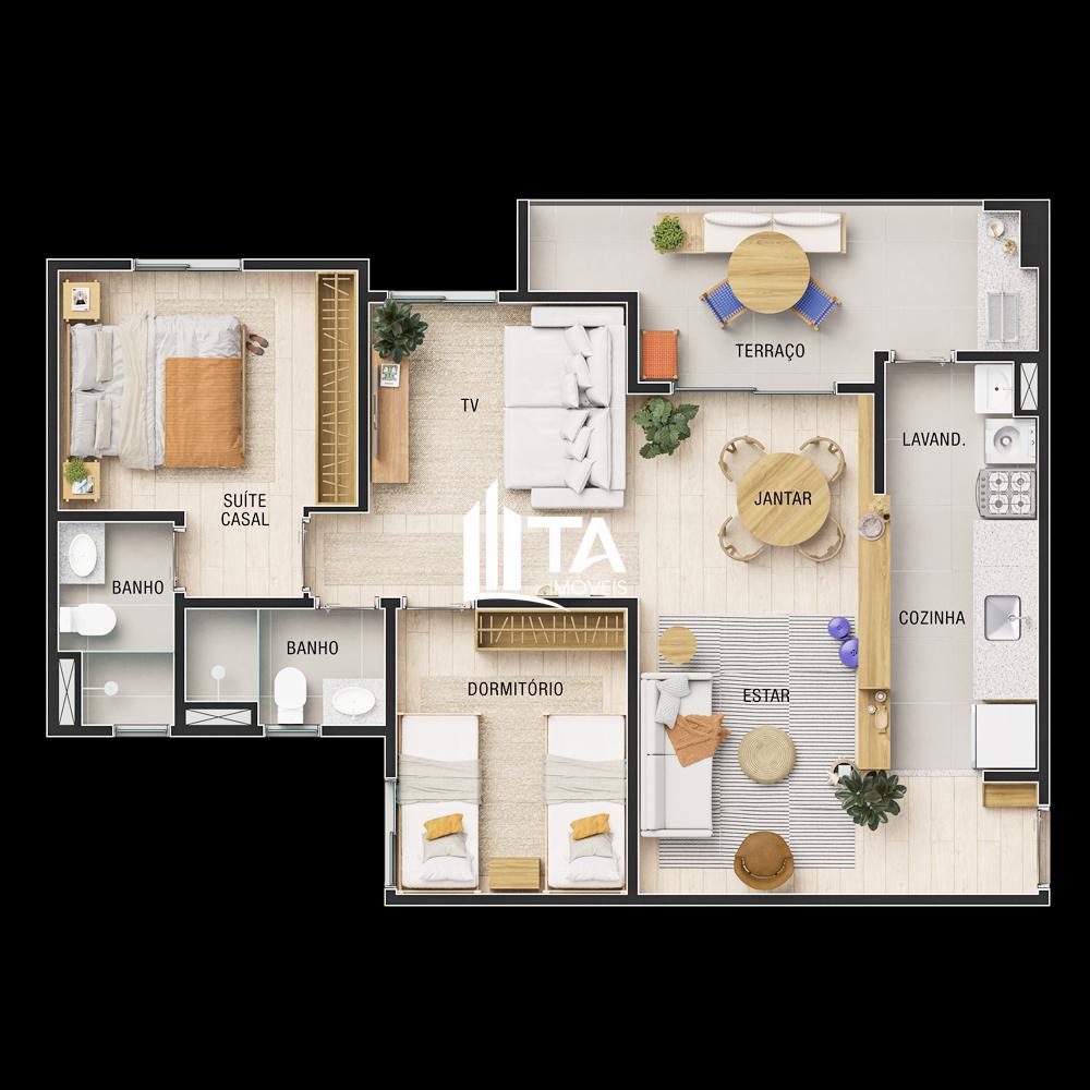 Apartamento, 2 quartos, 59 m² - Foto 24