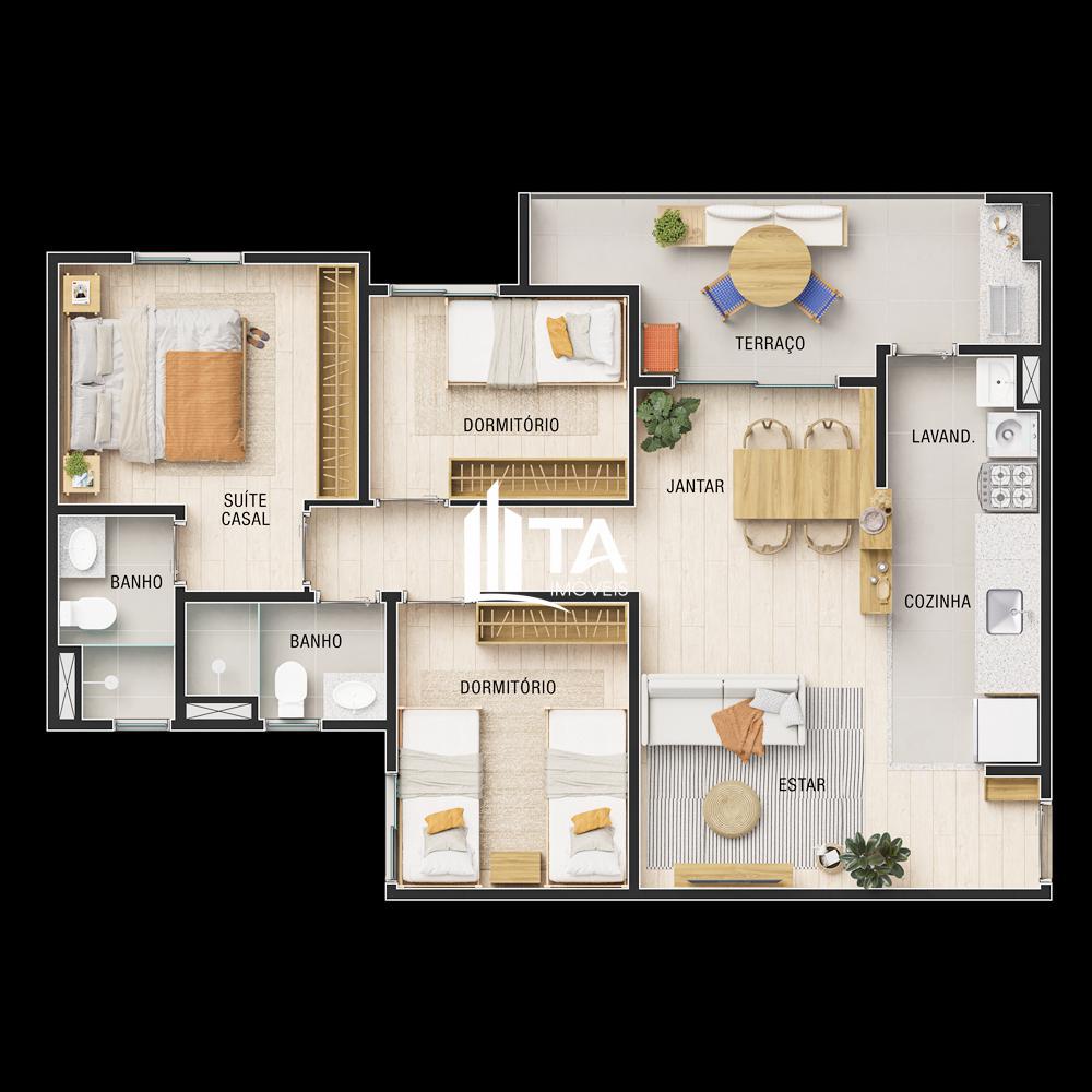Apartamento, 3 quartos, 73 m² - Foto 22