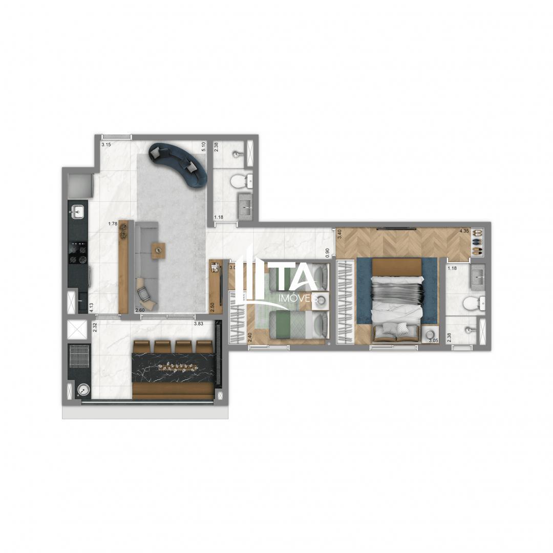 Apartamento, 3 quartos, 80 m² - Foto 36