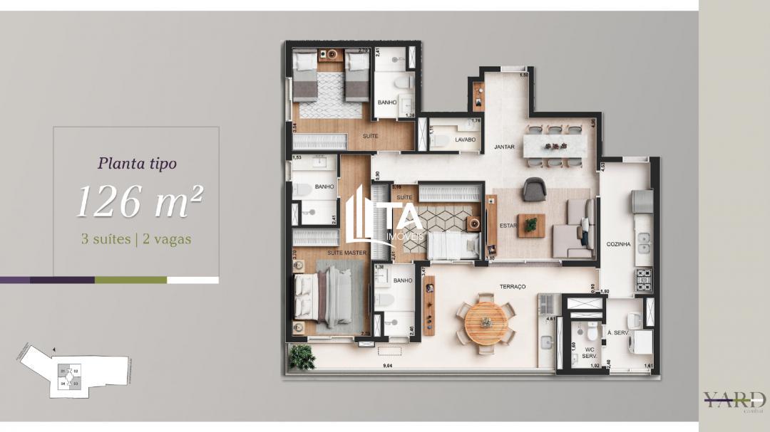 Apartamento, 3 quartos, 126 m² - Foto 20