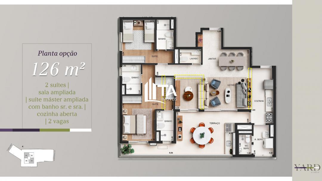 Apartamento, 3 quartos, 126 m² - Foto 21