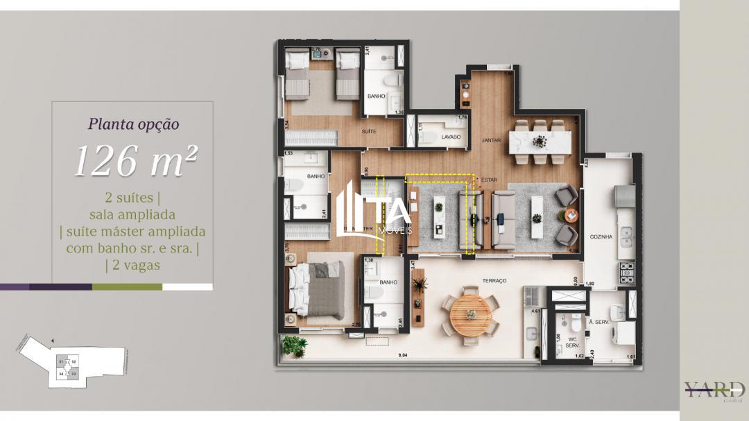 Apartamento, 3 quartos, 126 m² - Foto 22