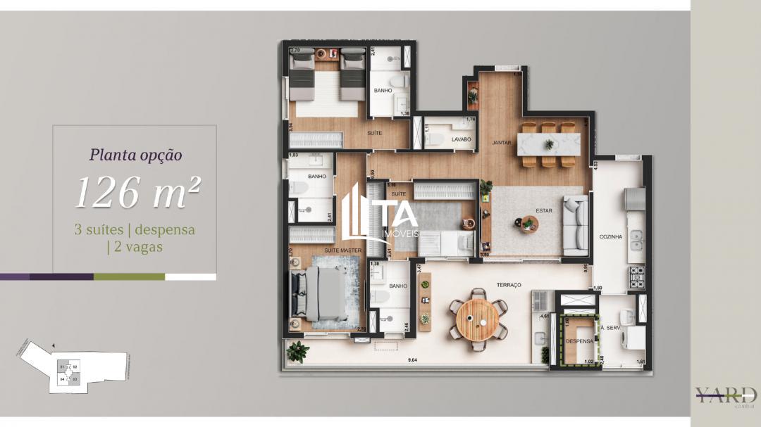 Apartamento, 3 quartos, 126 m² - Foto 23