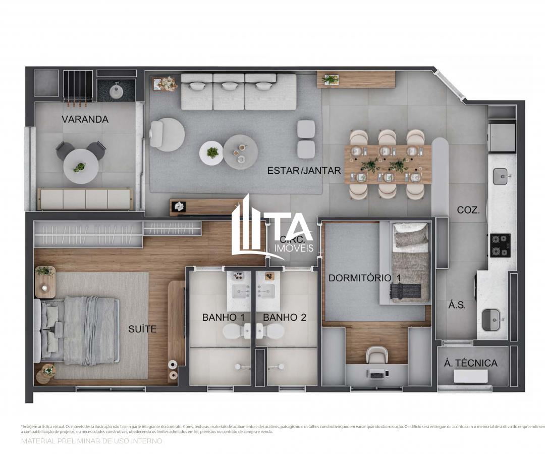 Apartamento, 1 quarto, 50 m² - Foto 19