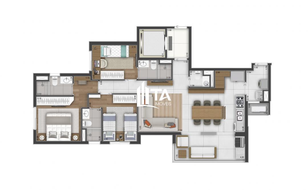 Apartamento, 3 quartos, 98 m² - Foto 30