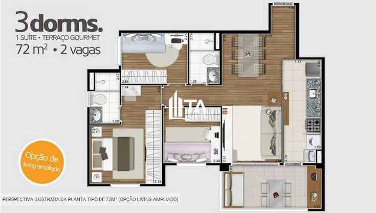 Apartamento, 3 quartos, 75 m² - Foto 41