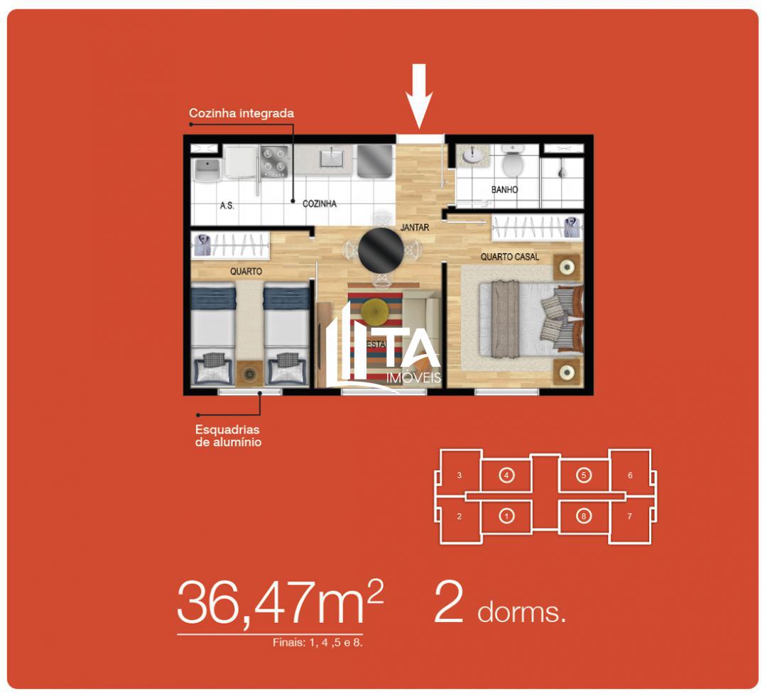 Apartamento, 2 quartos, 36 m² - Foto 17