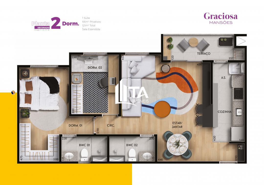 Apartamento, 2 quartos, 66 m² - Foto 16