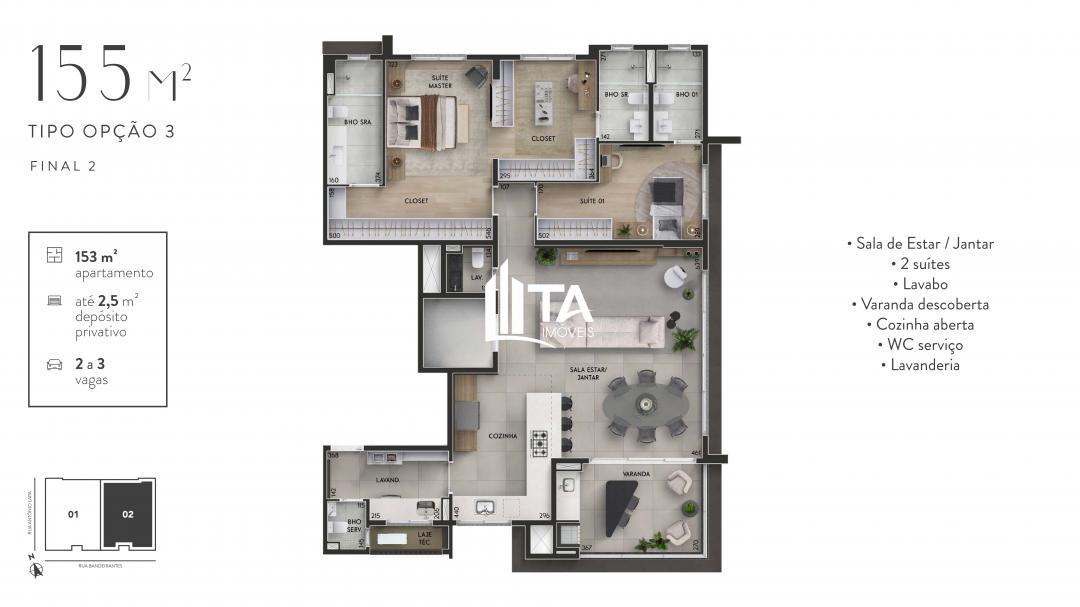 Apartamento, 3 quartos, 155 m² - Foto 22