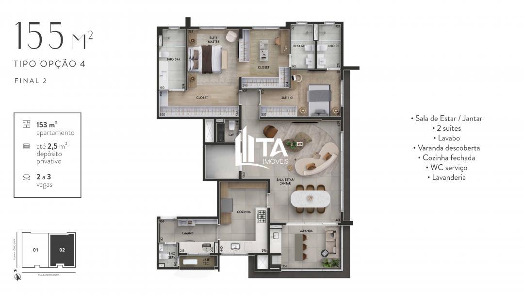 Apartamento, 3 quartos, 155 m² - Foto 23