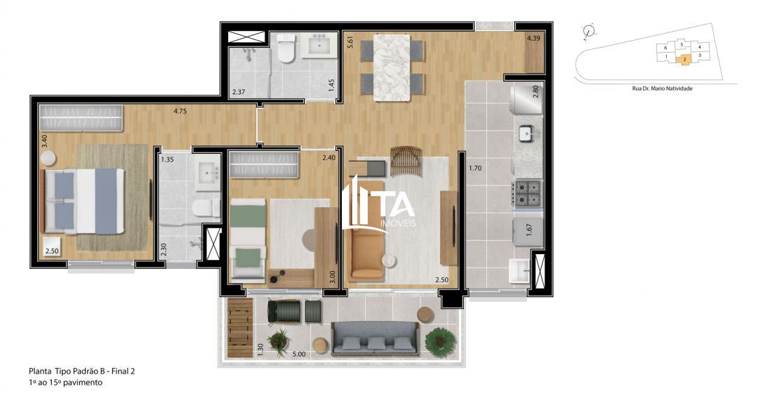 Apartamento, 2 quartos, 67 m² - Foto 54