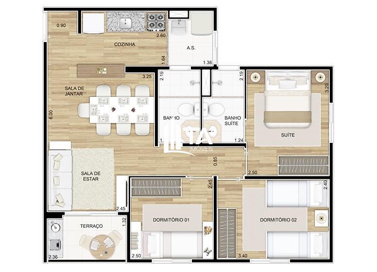 Apartamento, 3 quartos, 62 m² - Foto 16