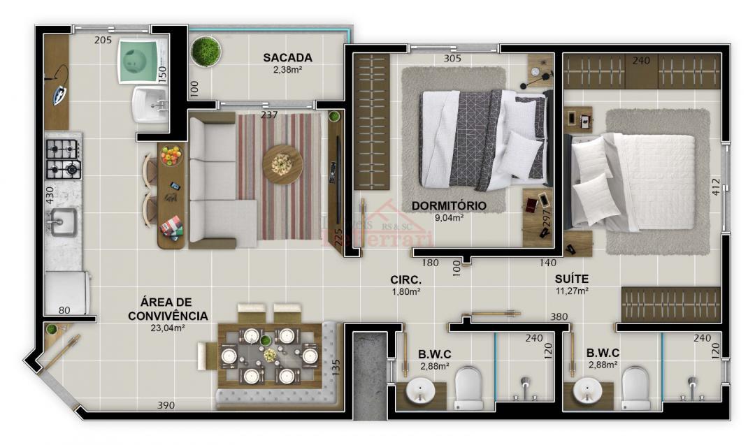 Apartamento, 2 quartos, 84 m² - Foto 4
