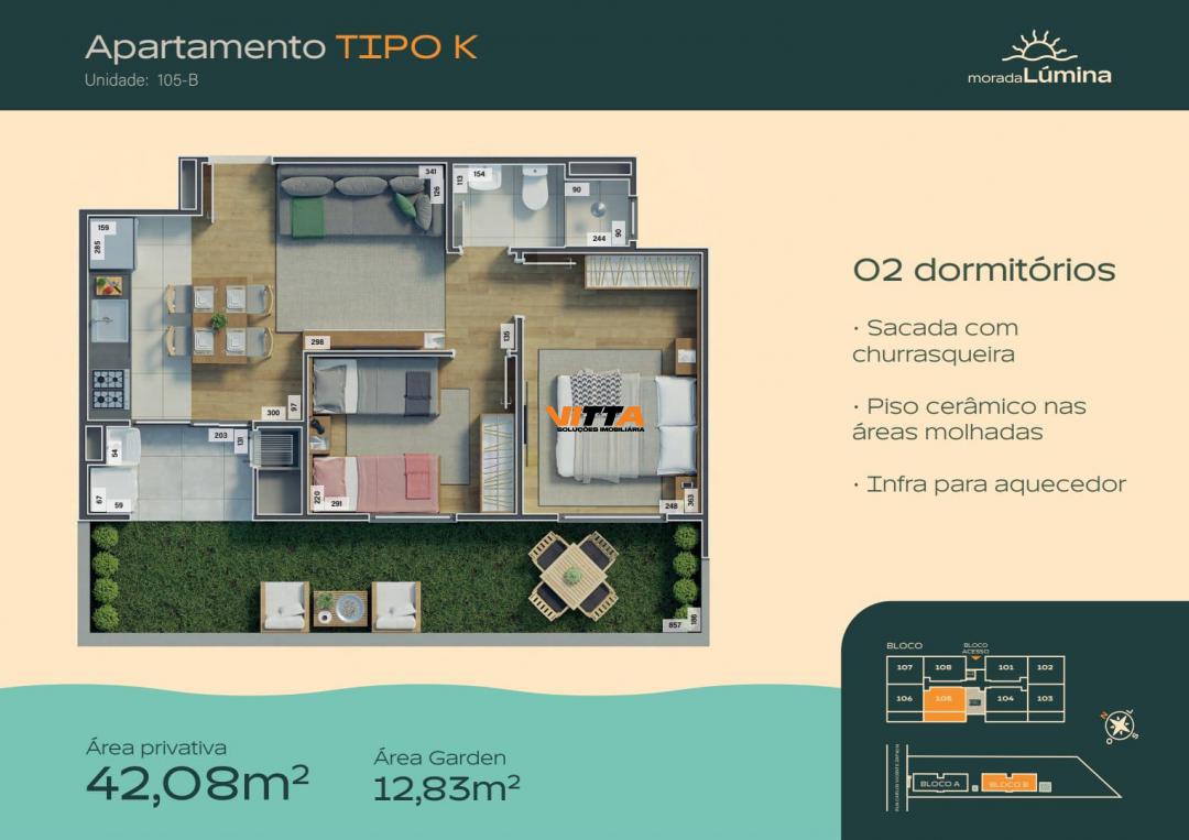 Apartamento, 2 quartos, 43 m² - Foto 4
