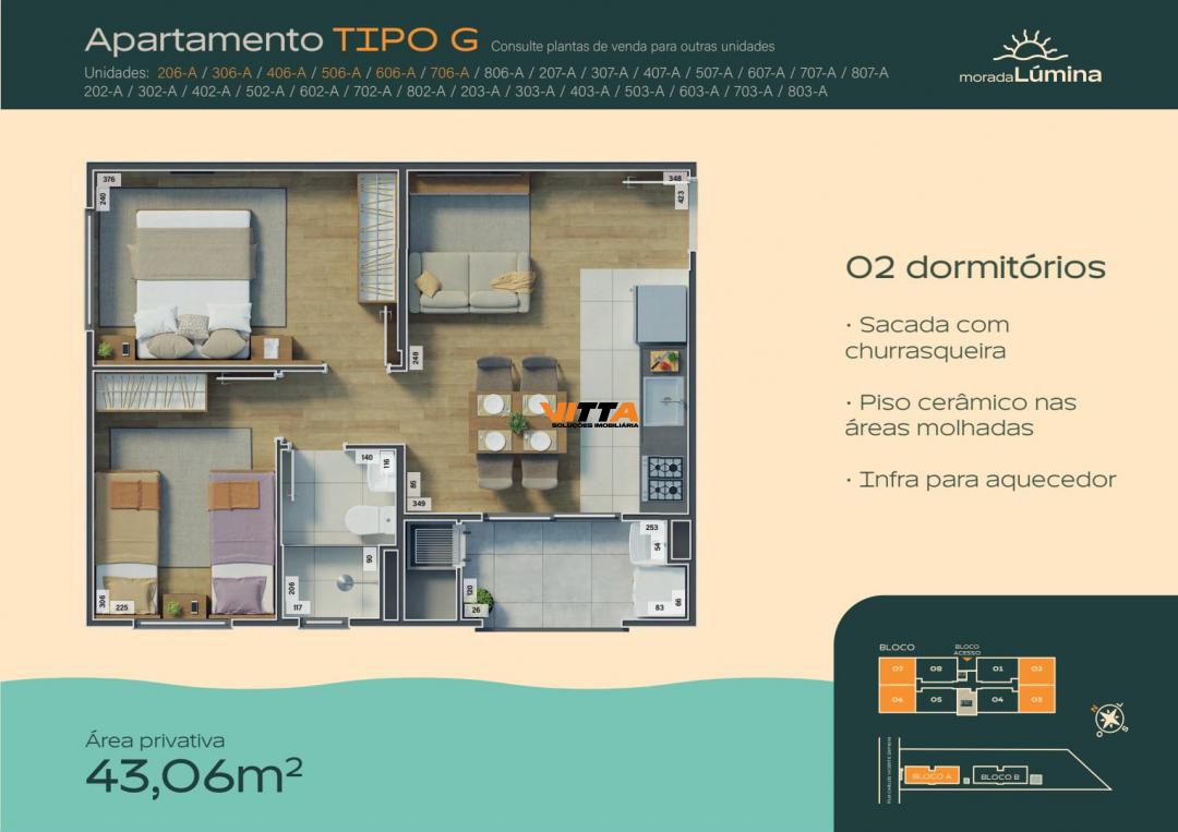 Apartamento, 2 quartos, 43 m² - Foto 5