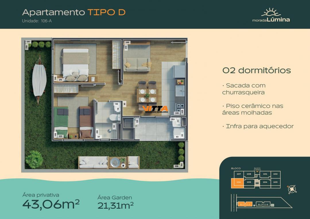 Apartamento, 2 quartos, 43 m² - Foto 7