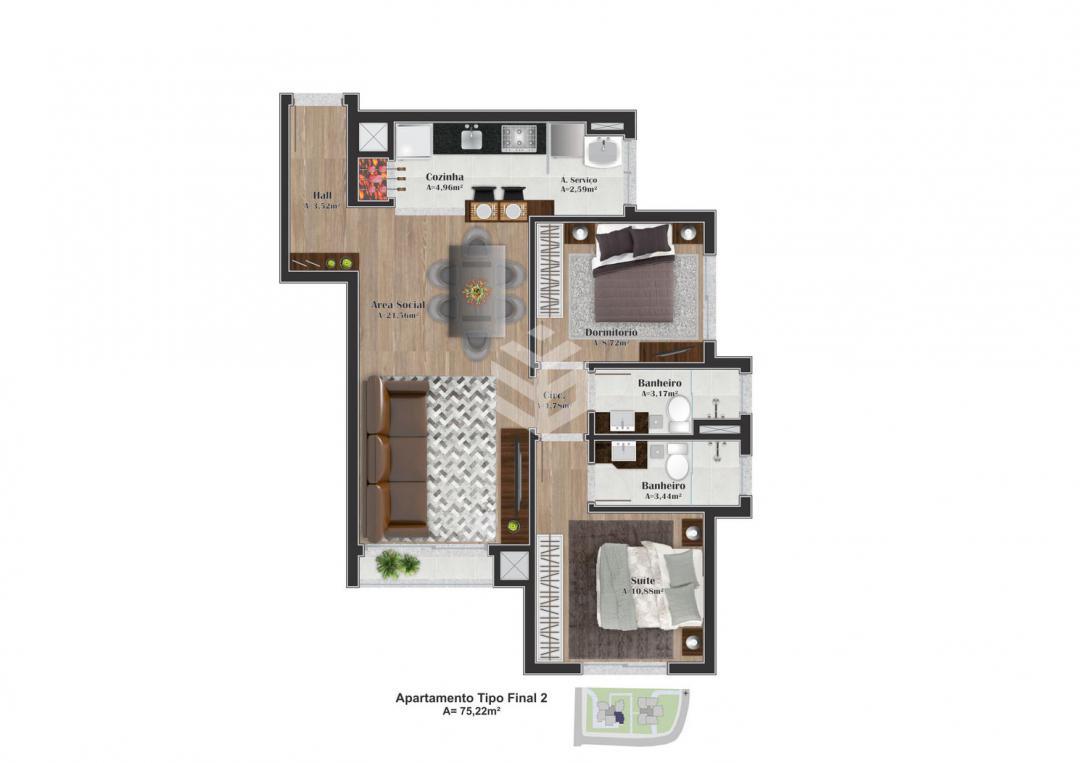 ApartamentoVenda em Gramado no bairro Centro
