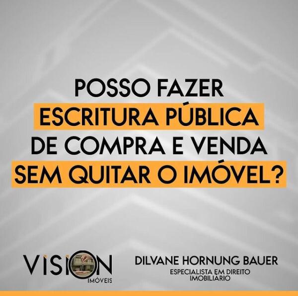 POSSO FAZER ESCRITURA PÚBLICA DE COMPRA E VENDA SEM QUITAR O IMÓVEL?