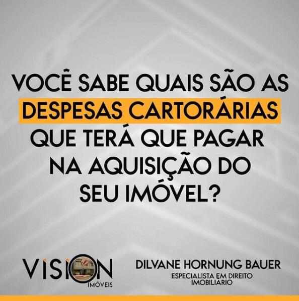 VOCÊ SABE QUAIS SÃO AS DESPESAS CARTORÁRIAS QUE TERÁ QUE PAGAR NA AQUISIÇÃO DO SEU IMÓVEL?