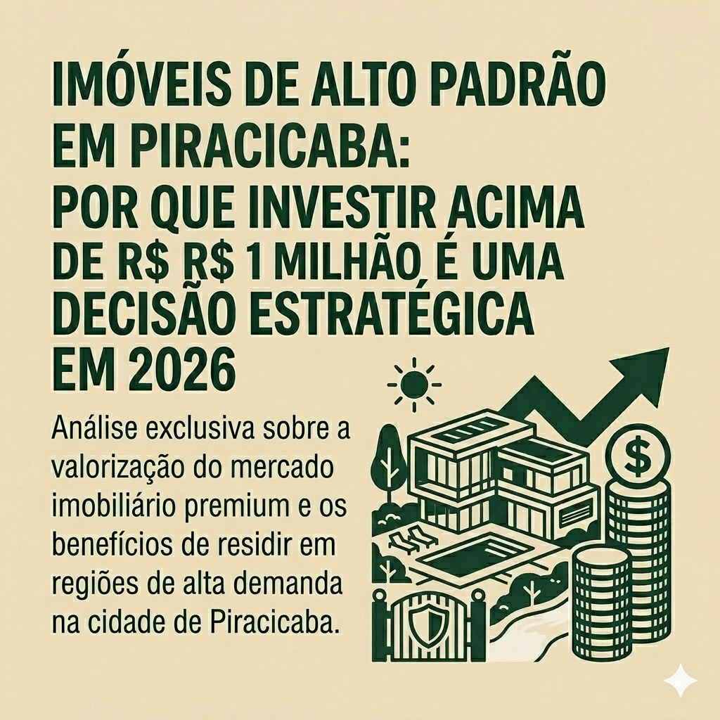Alto padrão em Piracicaba: por que 2026 é o melhor momento para investir