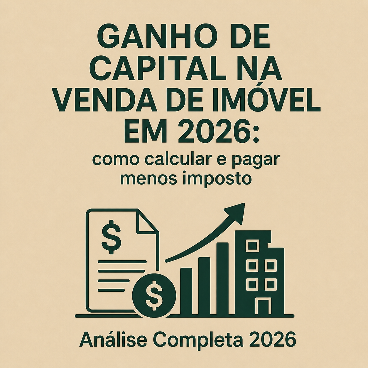 Ganho de capital na venda de imóvel: tudo o que você precisa saber em 2026