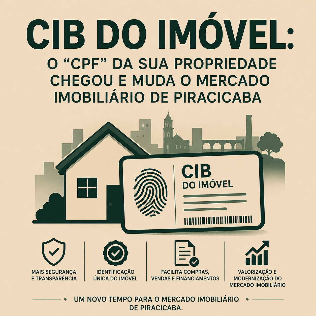 CIB do Imóvel: O "CPF" da Sua Propriedade Chegou e Muda o Mercado Imobiliário de Piracicaba