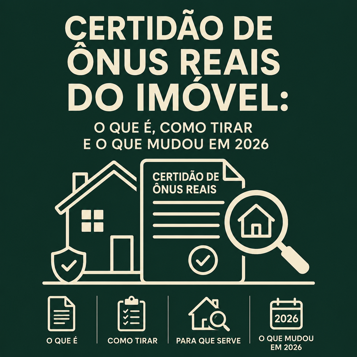 Certidão de Ônus Reais do Imóvel: o que é, como tirar e o que mudou em 2026