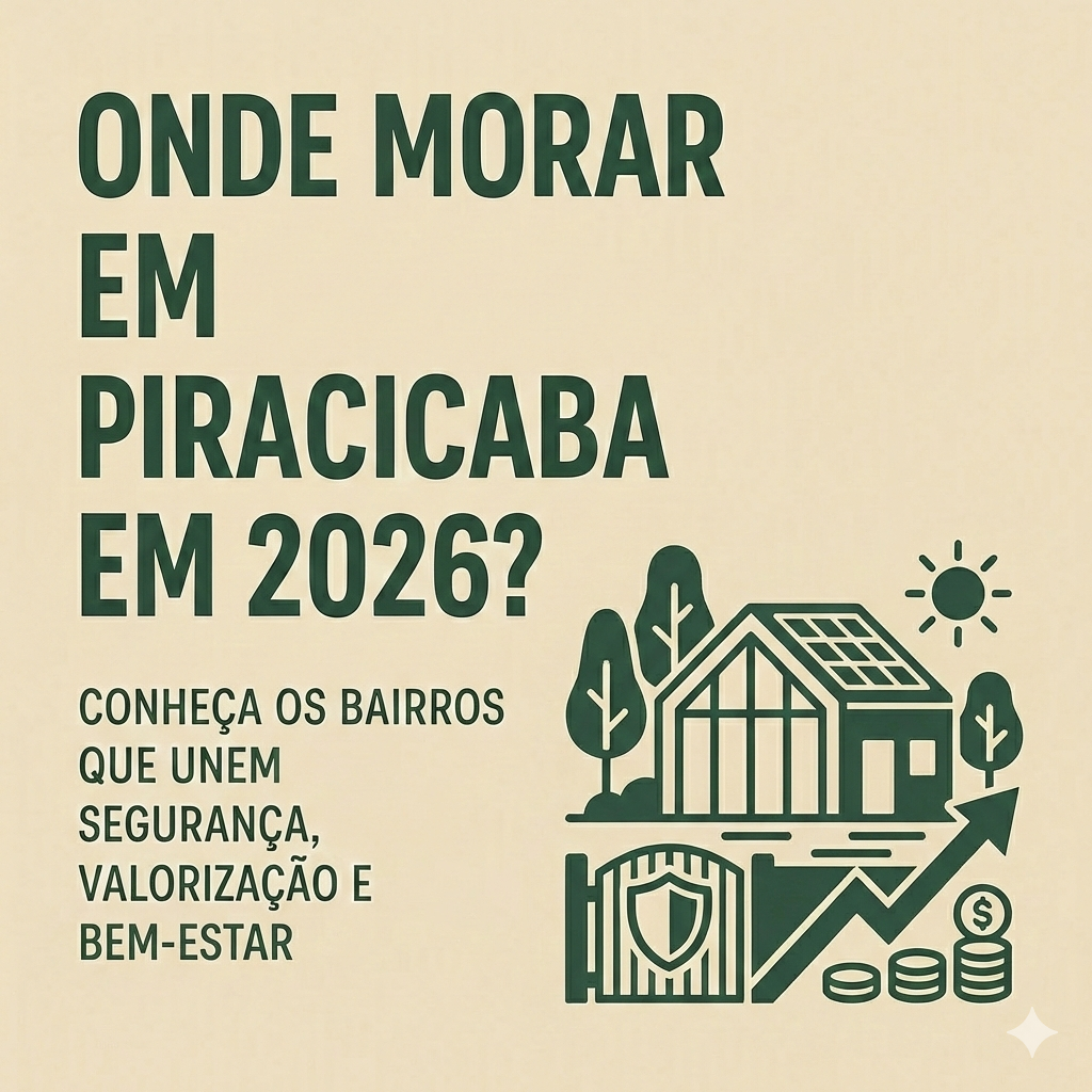 Onde Morar em Piracicaba em 2026? Conheça os Bairros que Unem Segurança, Valorização e Bem-Estar