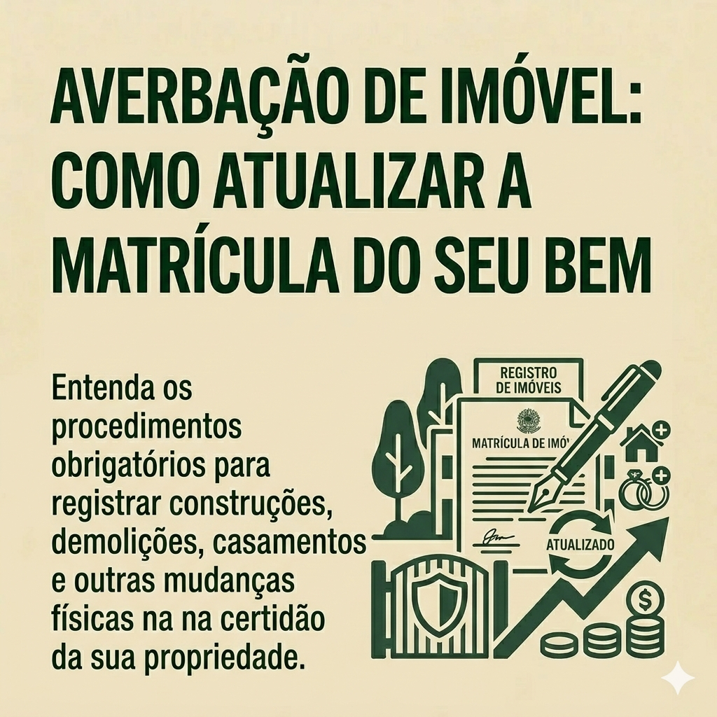 Averbação de Imóvel: Como atualizar a Matrícula do seu bem