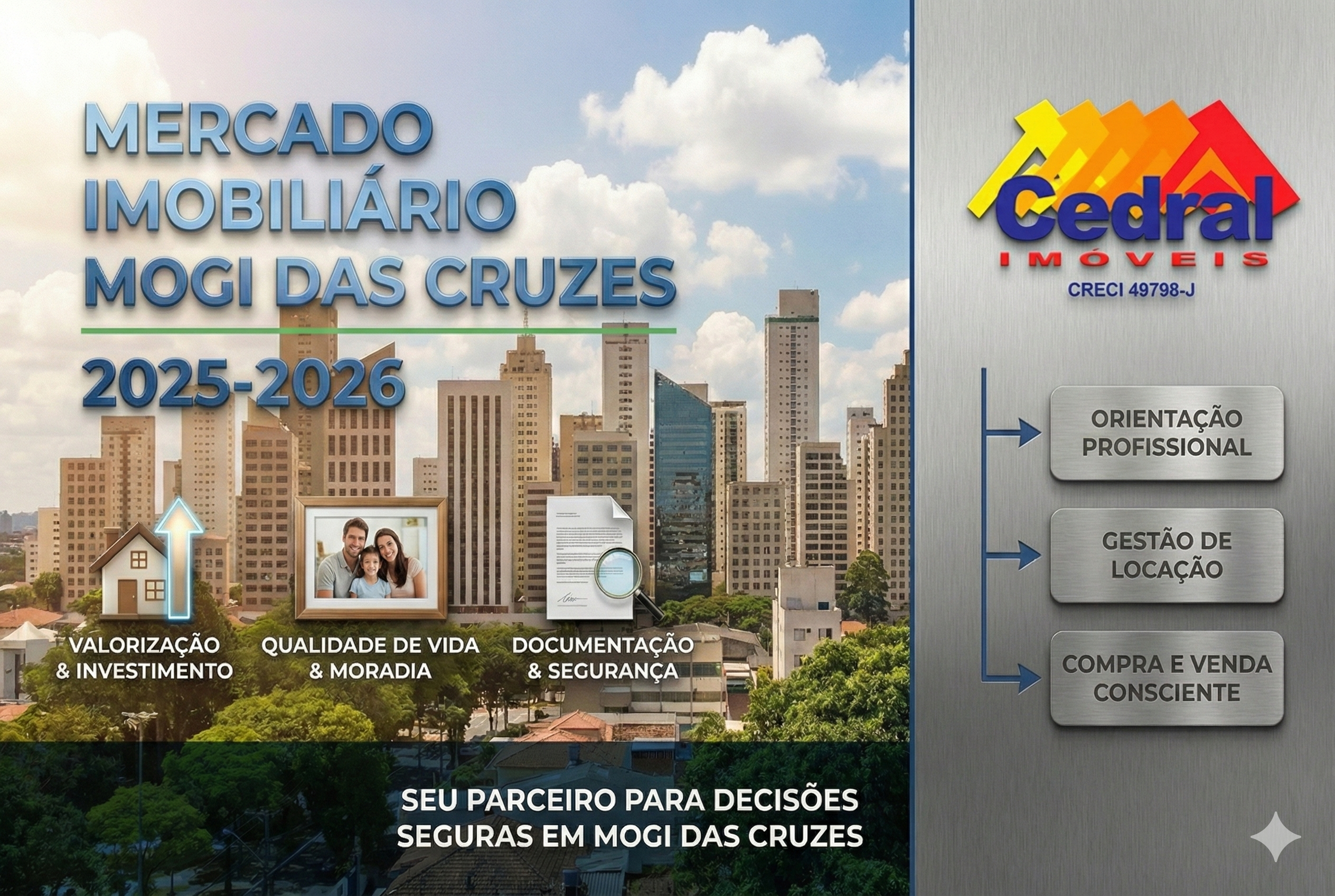 Mercado imobiliário em Mogi das Cruzes em 2025 e 2026: como escolher o imóvel certo para comprar ou alugar