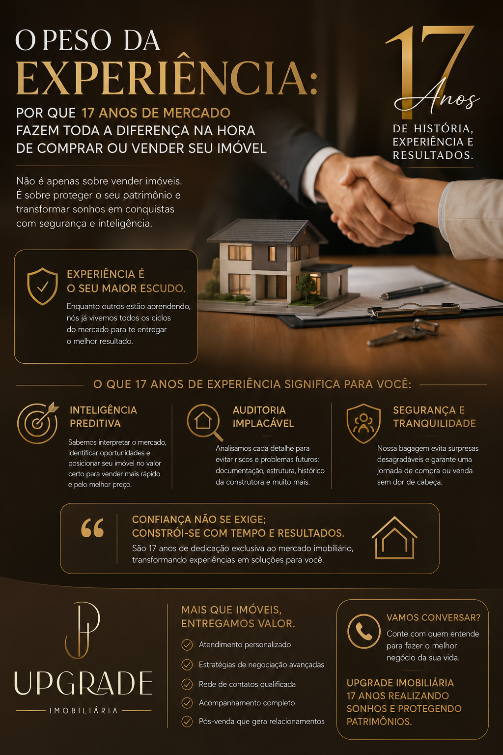 O Peso da Experiência: Por Que 17 Anos de Mercado Fazem Toda a Diferença na Hora de Comprar ou Vender o Seu Imóvel