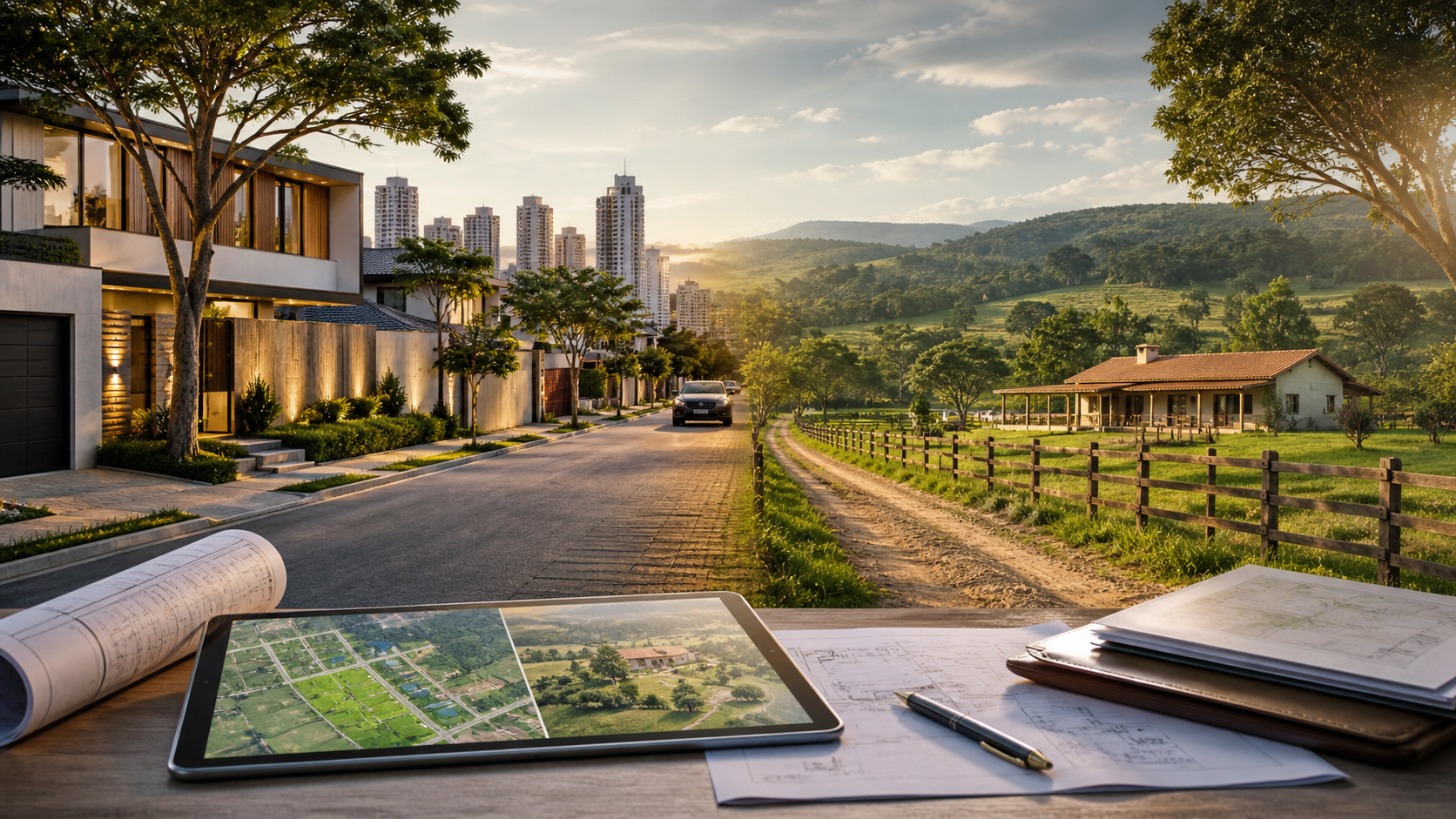 Da Terra ao Asfalto: Os Cuidados Essenciais e a Inteligência por Trás da Compra de Imóveis Urbanos e Rurais