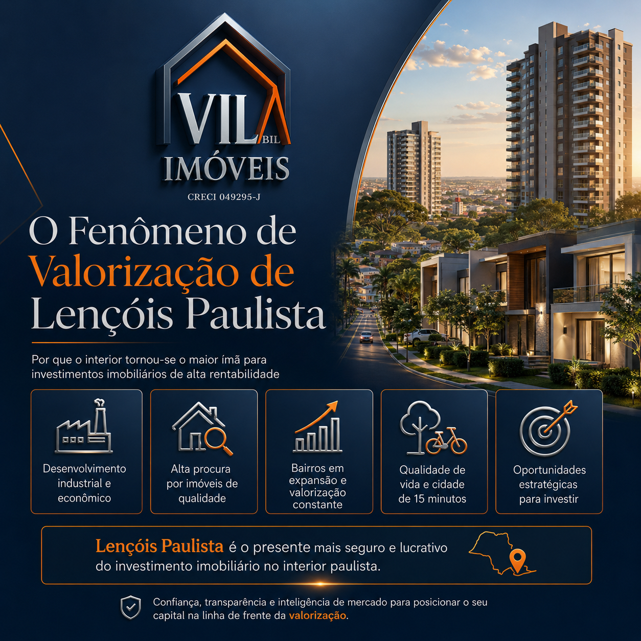 O Fenômeno de Valorização de Lençóis Paulista: Por Que o Interior Tornou-se o Maior Ímã Para Investimentos Imobiliários de Alta Rentabilidade