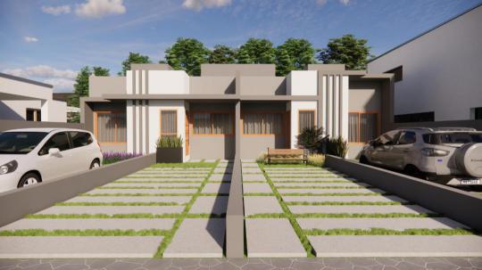 Casa Geminada à venda no bairro Amaral Ribeiro, Sapiranga, Referencia: 2579