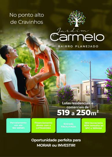 Terreno à venda no bairro Jardim Carmelo, Cravinhos, Referencia: 999
